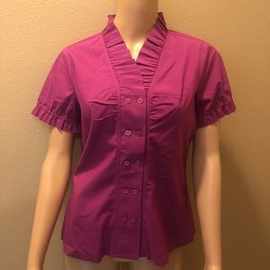 Fuchsia The Limited Short Sleeve button down